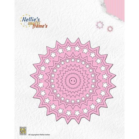 Nellie snellen Punching and embossing templates: Cirkel with stars