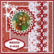 Poinçonnage et gaufrage modèles: Cirkel avec des étoiles