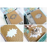 Sizzix Stempelen en embossing folder SET: 4 Oval sierlijst