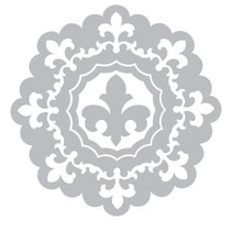 Estampillage et dossier de gaufrage SET: 3 Ronde cadre décoratif