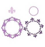 Sizzix Estampillage et dossier de gaufrage SET: 3 Ronde cadre décoratif