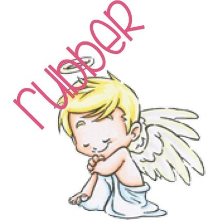 C.C.Designs Carimbo de borracha: amor Anjo