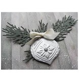 Marianne Design Ponsen en embossing sjabloon: Tiny's boomtak van de pijnboom