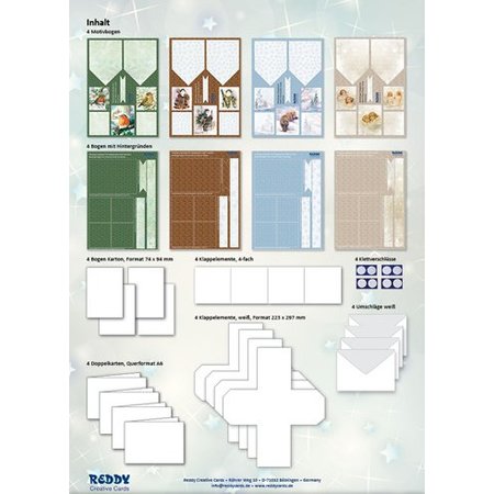 BASTELSETS / CRAFT KITS: Fancy Bordered Print Fancy Christmas II