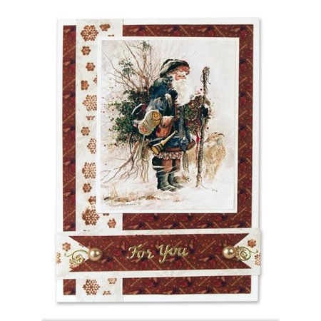 BASTELSETS / CRAFT KITS: Fancy Bordered Print Fancy Christmas II