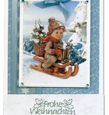 BASTELSETS / CRAFT KITS: Klappkartenset HUMMEL Weihnachten I