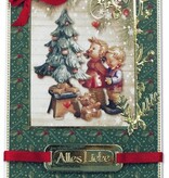 BASTELSETS / CRAFT KITS: Klappkartenset HUMMEL Weihnachten I