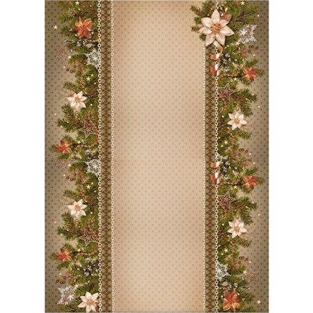 DESIGNER BLÖCKE  / DESIGNER PAPER Cartolina Guirlandas de Natal