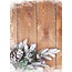DESIGNER BLÖCKE  / DESIGNER PAPER Karton Kerst, houten planken met takken