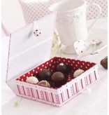 Tante Ema Pappmaché-Klappdeckel-Box, 13x19x4,5 cm, Innenteil lose