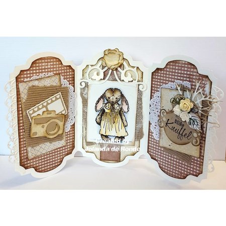 Nellie snellen Transparent Stempel, Baby Cuddles Baby, Cuddly girl