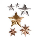 Sizzix Punching and embossing template: 3 Dimensional STARS