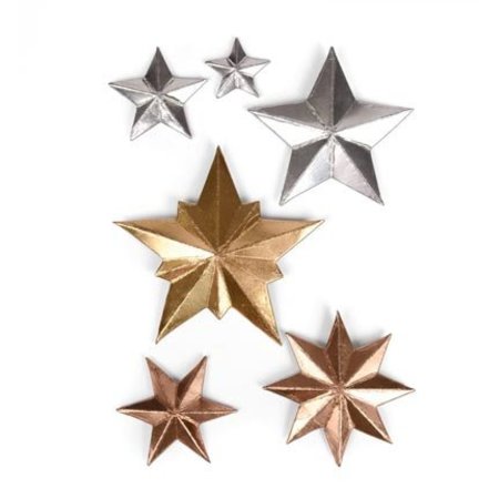 Sizzix Punching and embossing template: 3 Dimensional STARS