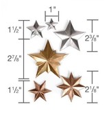 Sizzix Stansning og prægning skabelon: 3 Dimensional STARS