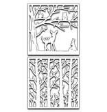 Marianne Design Stanz- und Prägeschablone: 3D Wald Scene