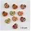 Embellishments / Verzierungen 10 bello, pulsanti di cuore, 1,8 centimetri