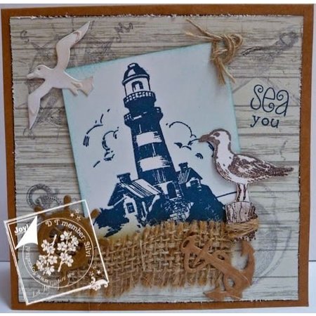 Joy!Crafts und JM Creation Timbro trasparente su e in mare