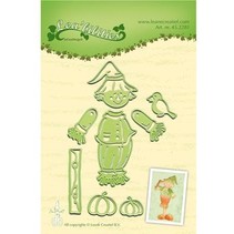 Punching and embossing template: Scarecrow