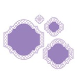 Spellbinders und Rayher Punching and embossing template: decorative frame