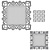 Spellbinders und Rayher Punching and embossing template: decorative frame rectangle