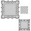 Spellbinders und Rayher Punching and embossing template: decorative frame rectangle