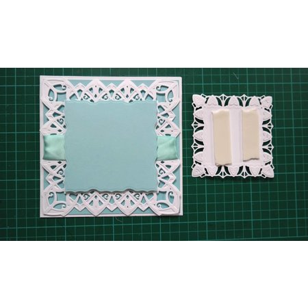 Spellbinders und Rayher Ponsen en embossing sjabloon: decoratief frame rechthoek