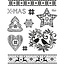 Stempel / Stamp: Transparent Gennemsigtige frimærker: Jul