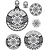 Stempel / Stamp: Transparent Transparent stempel: 3D julen Ball