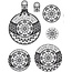 Stempel / Stamp: Transparent timbro trasparente: 3D Christmas Ball