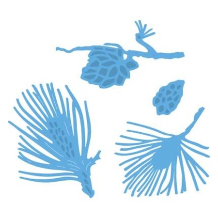 Marianne Design Poinçonnage et gaufrage modèle: branches de pin