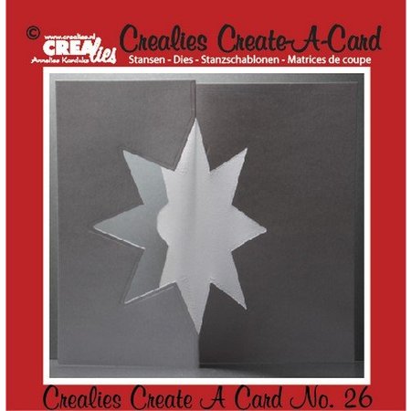 Crealies und CraftEmotions Stansning og prægning skabelon :. Card nr 26 slag