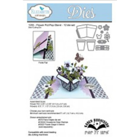 Elisabeth Craft Dies Stampaggio e goffratura stencil: Flower Pot Pop stand Wafer sottile di metallo Il