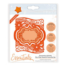 stempelen en embossing folder: Flip Flop, Ezel & Frame, Cassandra Garde