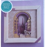 Docrafts / Papermania / Urban Ponsen en embossing sjablonen: The Shadow Box, de Straat van Parijs