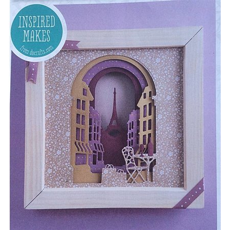 Docrafts / Papermania / Urban Punching and embossing templates: The Shadow Box, Paris Street