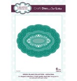 Creative Expressions Stempelen en embossing stencil: oval sierlijst