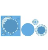 Marianne Design Ponsen en embossing sjabloon: Anja's circle XL