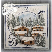 Troquelado y estampado en relieve plantilla: Anja círculo XL