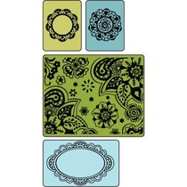 Embossing mappen: Freefall Florals Set