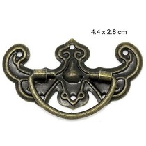 Scrapbook griff in Metall, 5 Stück