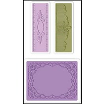 Gaufrage dossiers: Ovale Set dentelle