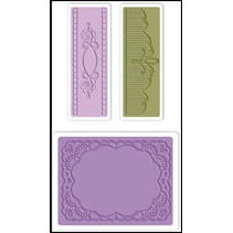 Embossing pastas: Oval Lace Set