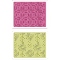 Embossing folders: Psychedelic Dreams / Wistful Flowers