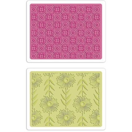 embossing Präge Folder Embossing folders: Psychedelic Dreams / Wistful Flowers