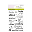 Stempel / Stamp: Transparent Transparent Stempel: Text Deutsch "Hochzeit"