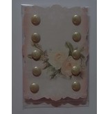 Embellishments / Verzierungen Crèmekleurige glitter Merken