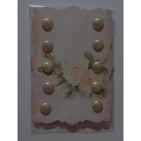 Embellishments / Verzierungen Cream colored glitter Brands