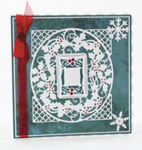 TONIC stampaggio e goffratura stencil: cornice decorativa di Natale