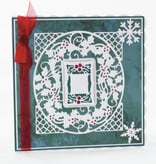 TONIC stamping and embossing stencil: Christmas decorative frame