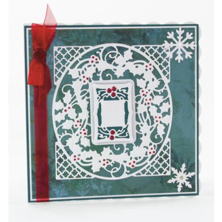TONIC stampaggio e goffratura stencil: cornice decorativa di Natale